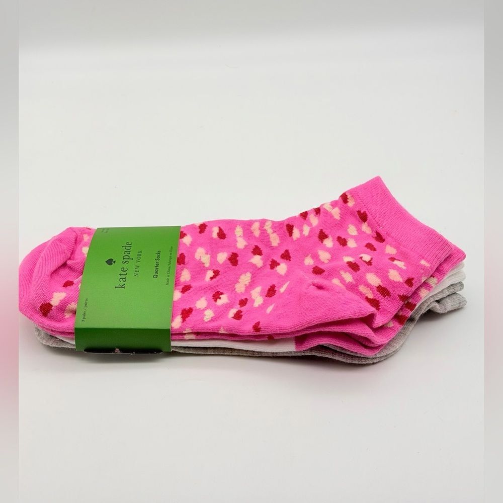 Kate Spade New York 3 Pairs Patterned Socks One Size
